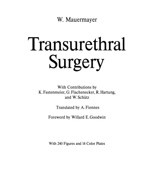 Transurethral Surgery