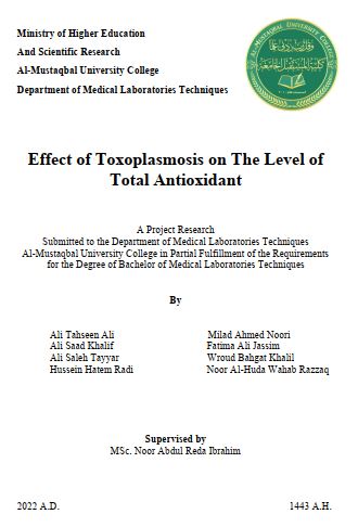 Effect of Toxoplasmosis on The Level of 