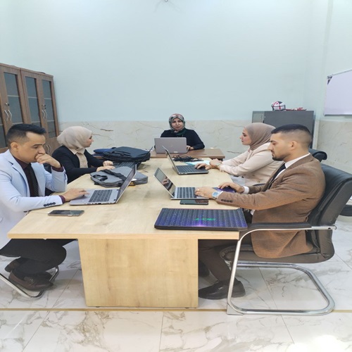 كلية الهنسة والتقنيات الهندسية تعقد اجتماع لممثلي  مواقع الاقسام العلمية 