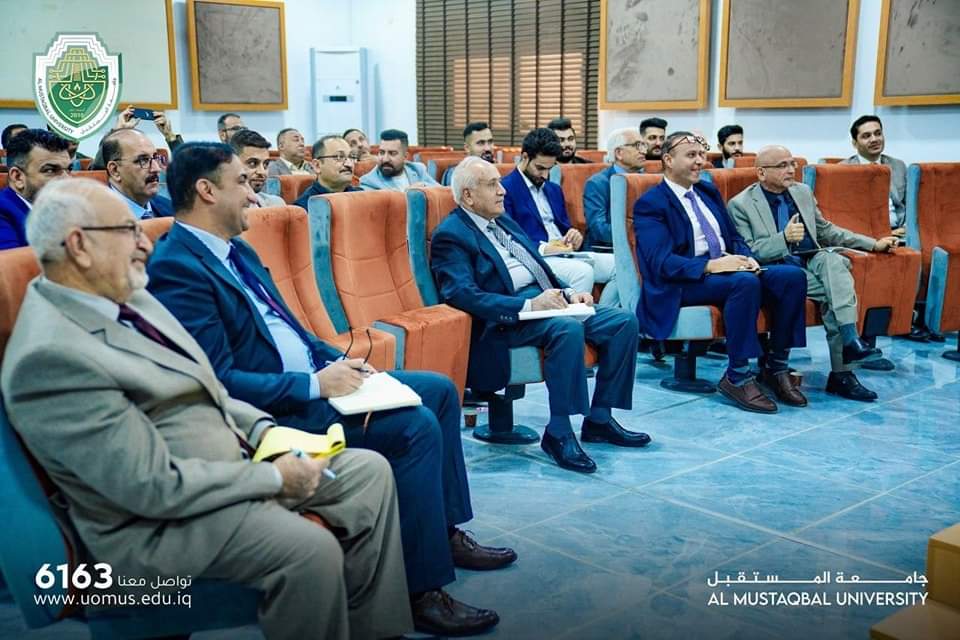 حضور السيد العميد أ.م, د ازهر محسن عبد عميد كلية الهندسة والتقنيات الهندسية  اجتماع  الذي عقد في رئاسة الجامعة 