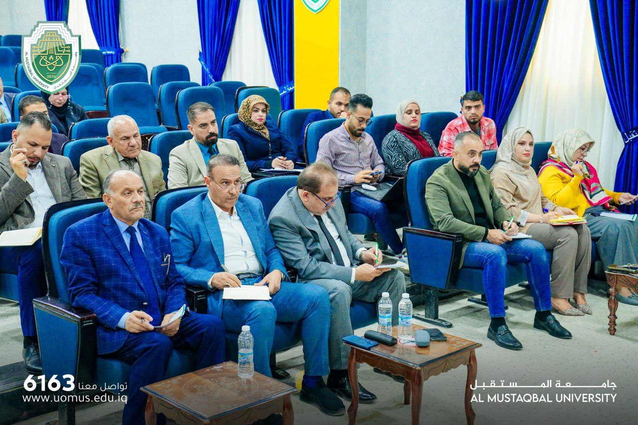 السيد عميد كلية الهندسة والتقنيات الهندسية يحضر الاجتماع الموسع لمناقشة الاستعدادات لامتحانات نهاية الكورس الأول