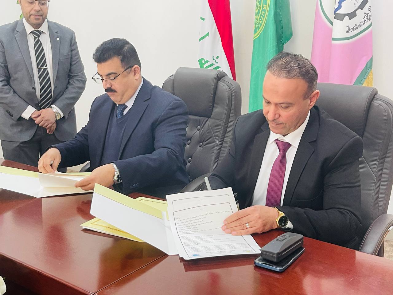 كلية الهندسة والتقنيات الهندسية بجامعة المستقبل توقع اتفاقية تعاون علمي مع كلية الهندسة بجامعة الكوفة ..