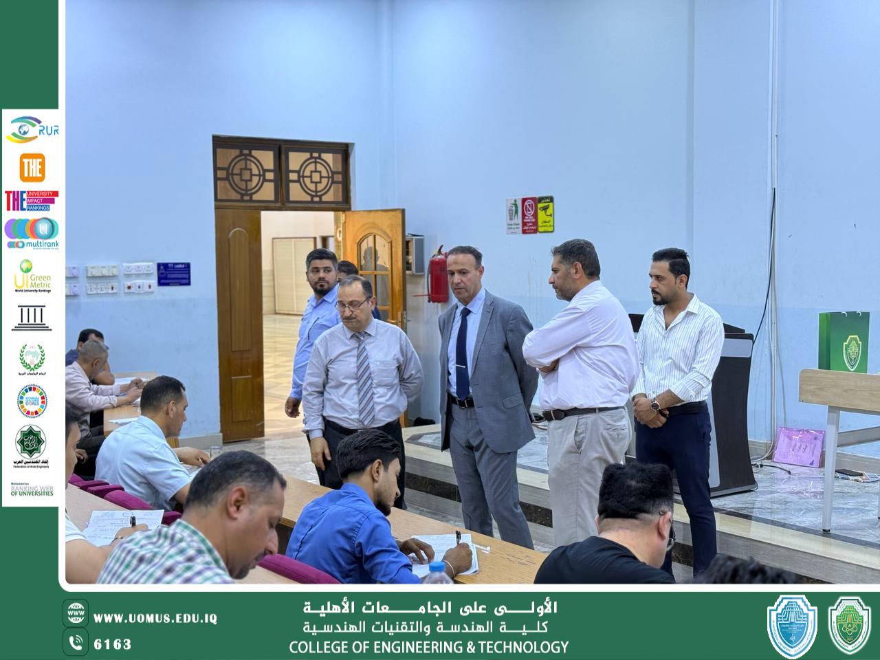 انطلاق الامتحانات النهائية لطلبة المرحلة الأولى في كلية الهندسة والتقنيات الهندسية ضمن التزام الجامعة بتحقيق أهداف التنمية المستدامة