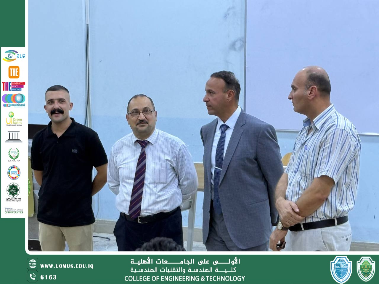 استمرار متابعة السيد عميد كلية الهندسة والتقنيات الهندسية لسير الامتحانات النهائية
