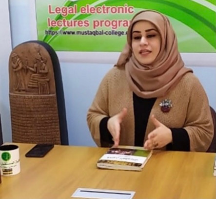  جلسة نقاشية قانونية بعنوان (الاعلام الامني ودوره في تعزيز الامن الوطني .) القاها الدكتورة نورس احمد كاظم الموسوي