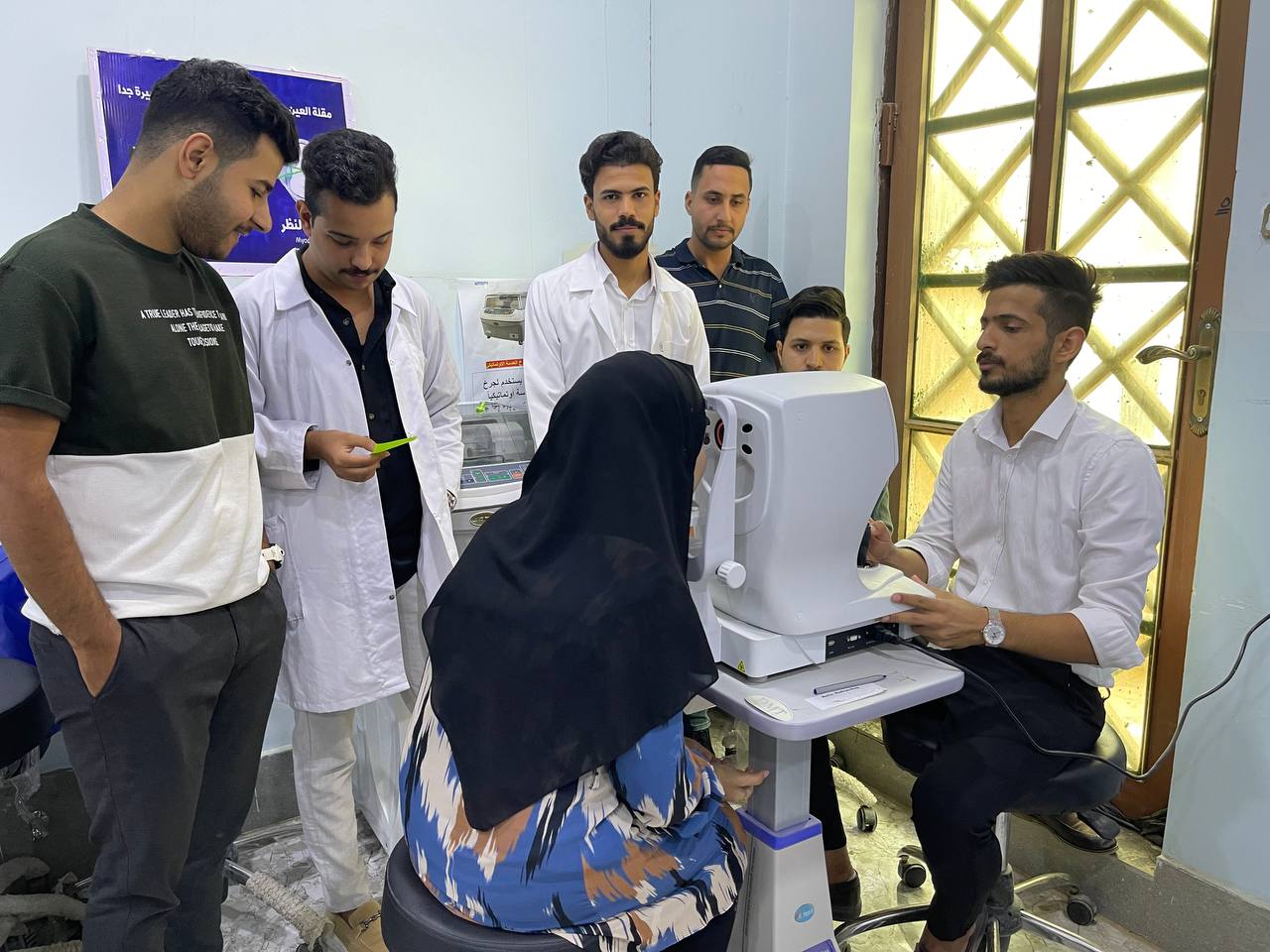 ورشه علمية تعلمية بعنوان (تحديد الخطأ الانكساري لطلاب كليه المستقبل)