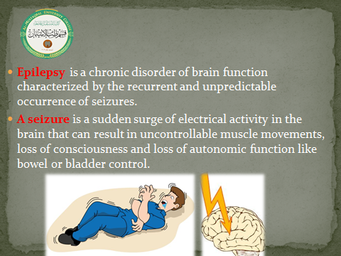 The Department of Dentistry holds an electronic scientific symposium entitled DRUGS FOR EPILEPSY