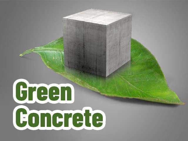 The green concrete