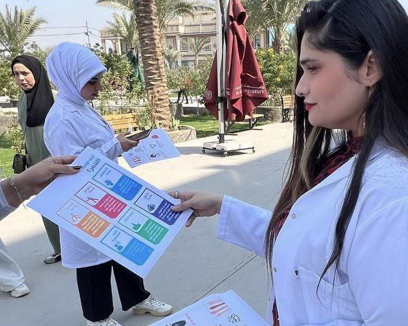 نشاط طلابي لطلبة المرحلة الثانية قسم علوم الحياة ( حملة توعوية حول التنمر )..
