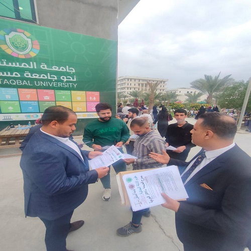 توزيع بروشور خاص بالادلة الجنائية وبأهمية مسرح الجريمة وكيفية المحافظة على الاثار المتروكة بمحل الحوادث