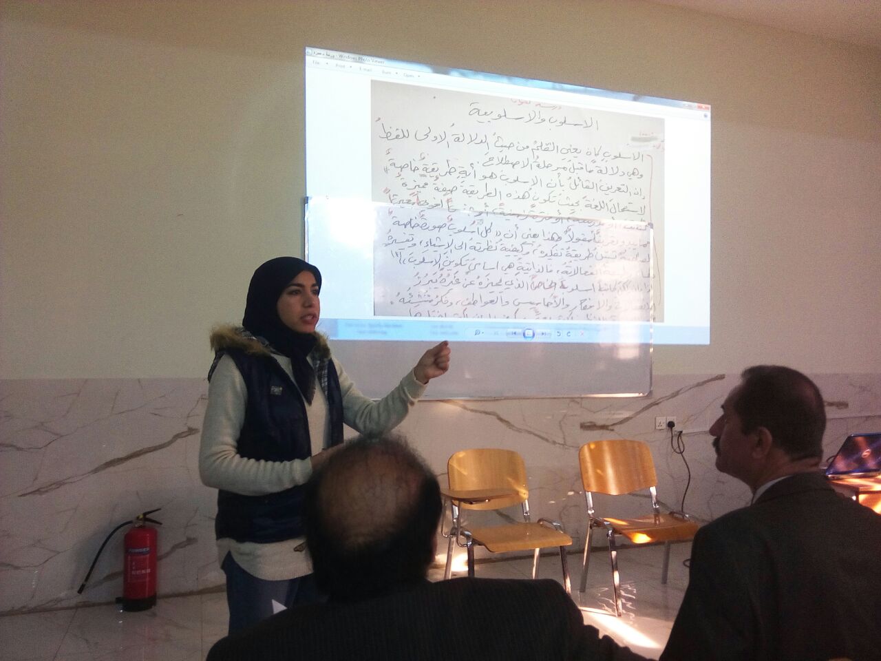 ورشة علمية بالتعاون مع قسم الاعلام.
