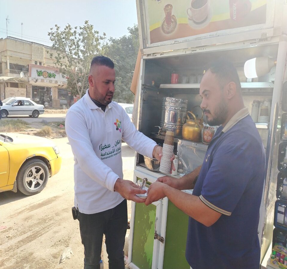  قسم الآثار في كلية الآداب والعلوم الإنسانية بجامعة المستقبل اقام حملة سفراء الاستدامةللحد من استخدام البلاستيك