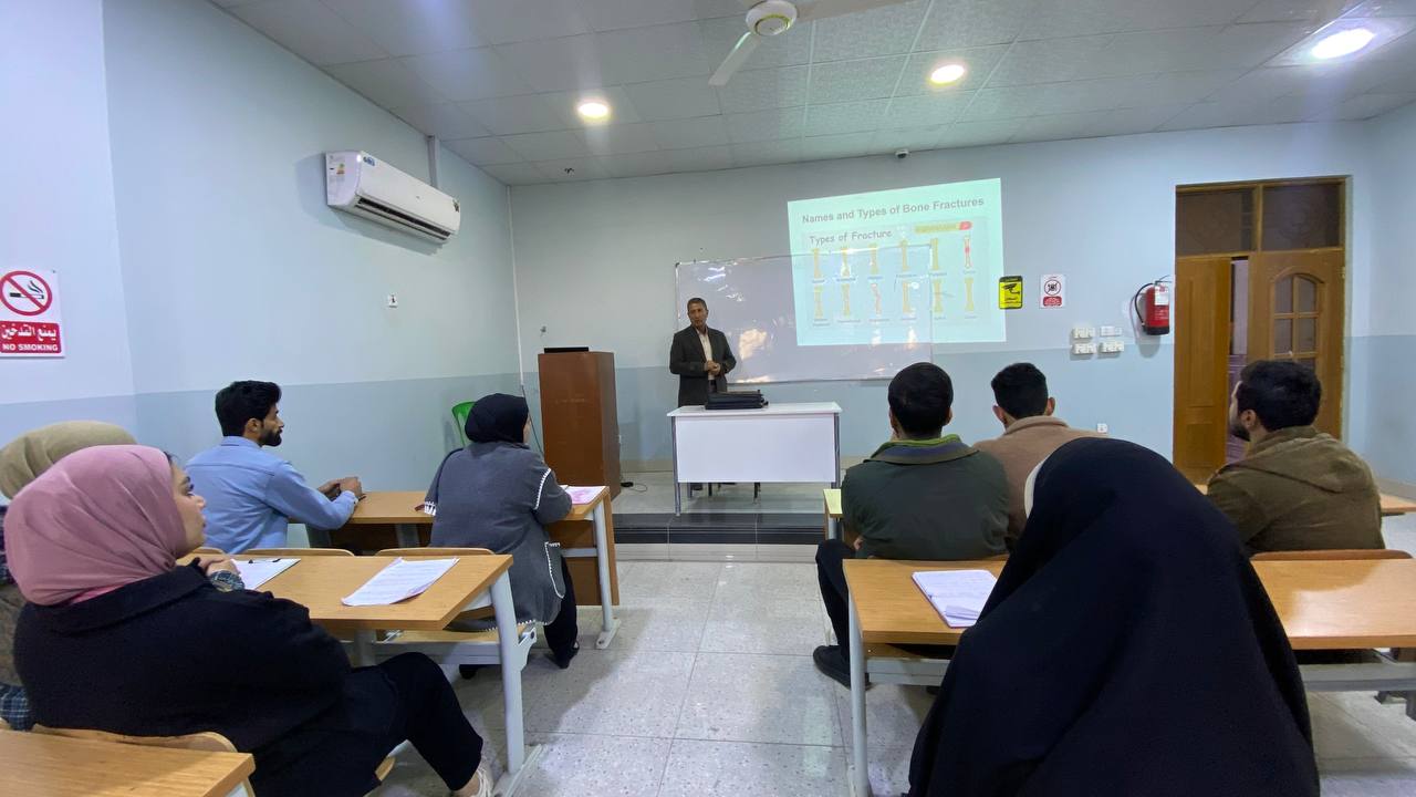 نظم سفراء الاستدامة ورشة علمية بعنوان ( انواع الكسور ومراحل شفاء الكسر الثانوي )...