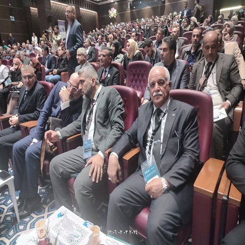 جانب من مشاركة احد تدرسيي قسم تقنيات التخدير في المؤتمر الدولي الاول للبحوث الطبيه والصيدلانيه الذي اقامته جامعة الزهراء