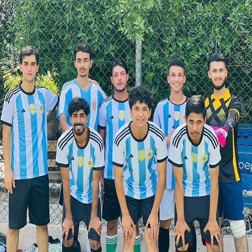 قسم تقنيات التخدير في كلية التقنيات الصحية و الطبية يقيم لعبة كرة قدم  بين طلاب المرحلة الاولى 