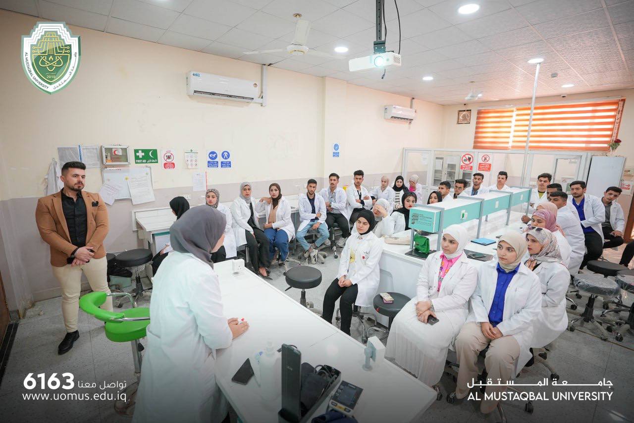 قسم تقنيات التخدير في كلية التقنيات الصحية و الطبية  ينظم ورشة علمية بعنوان (قياس الفعاليات الحيوية)
