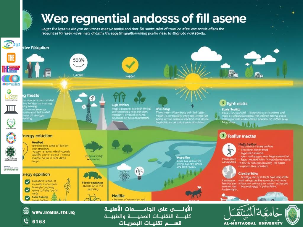 مقالة علمية للمعيدة حنين حيدر حسين بعنوان( التأثيرات البيئية ).