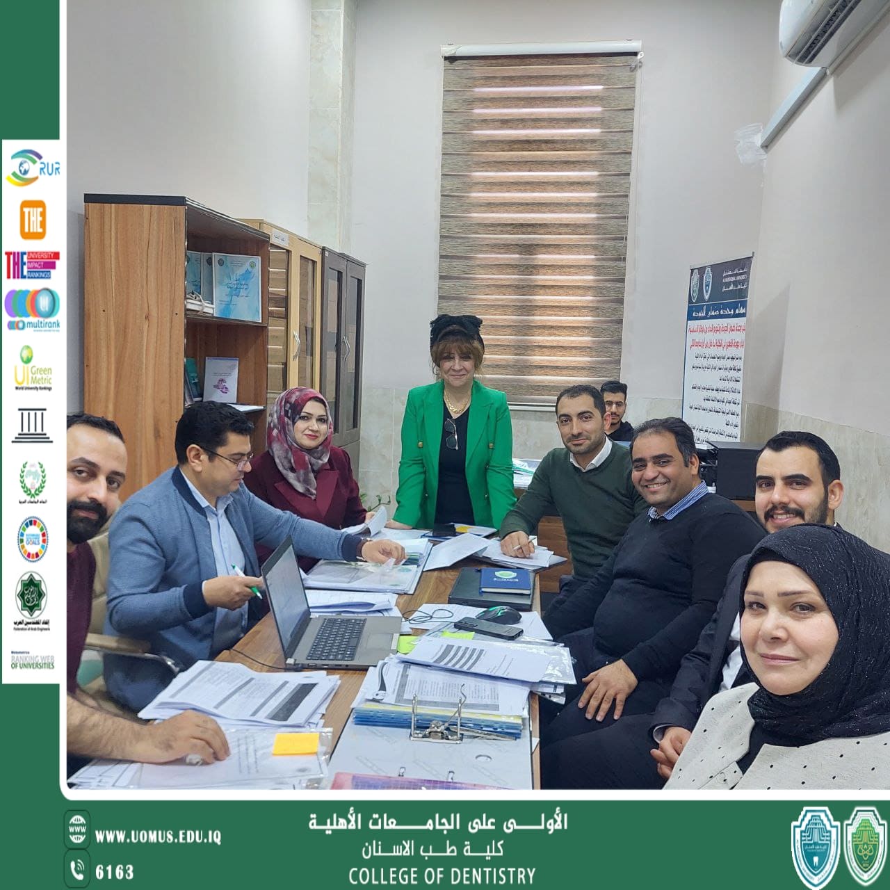 جانب من زيارة فريق التدقيق الداخلي للأعتماد الأكاديمي 