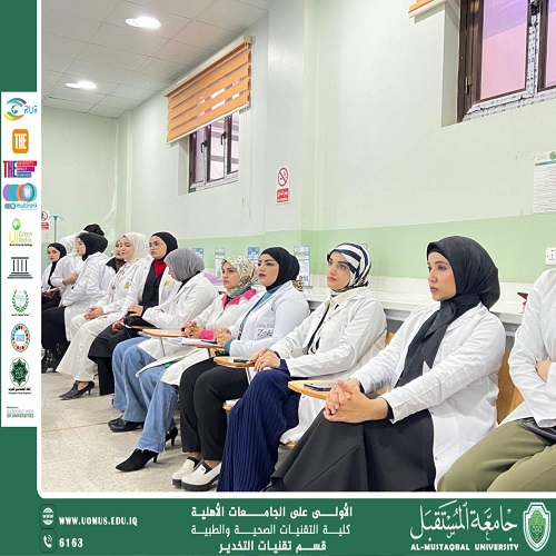 ورشه تدريبيه  لطلبه المرحله الثانيه تقنيات التخدير لتعليمهم  كيفيه قياس ومراقبه الفعاليات الحيويه للمريض بجهاز (monetor) والاجهزه الميكانيكيه 