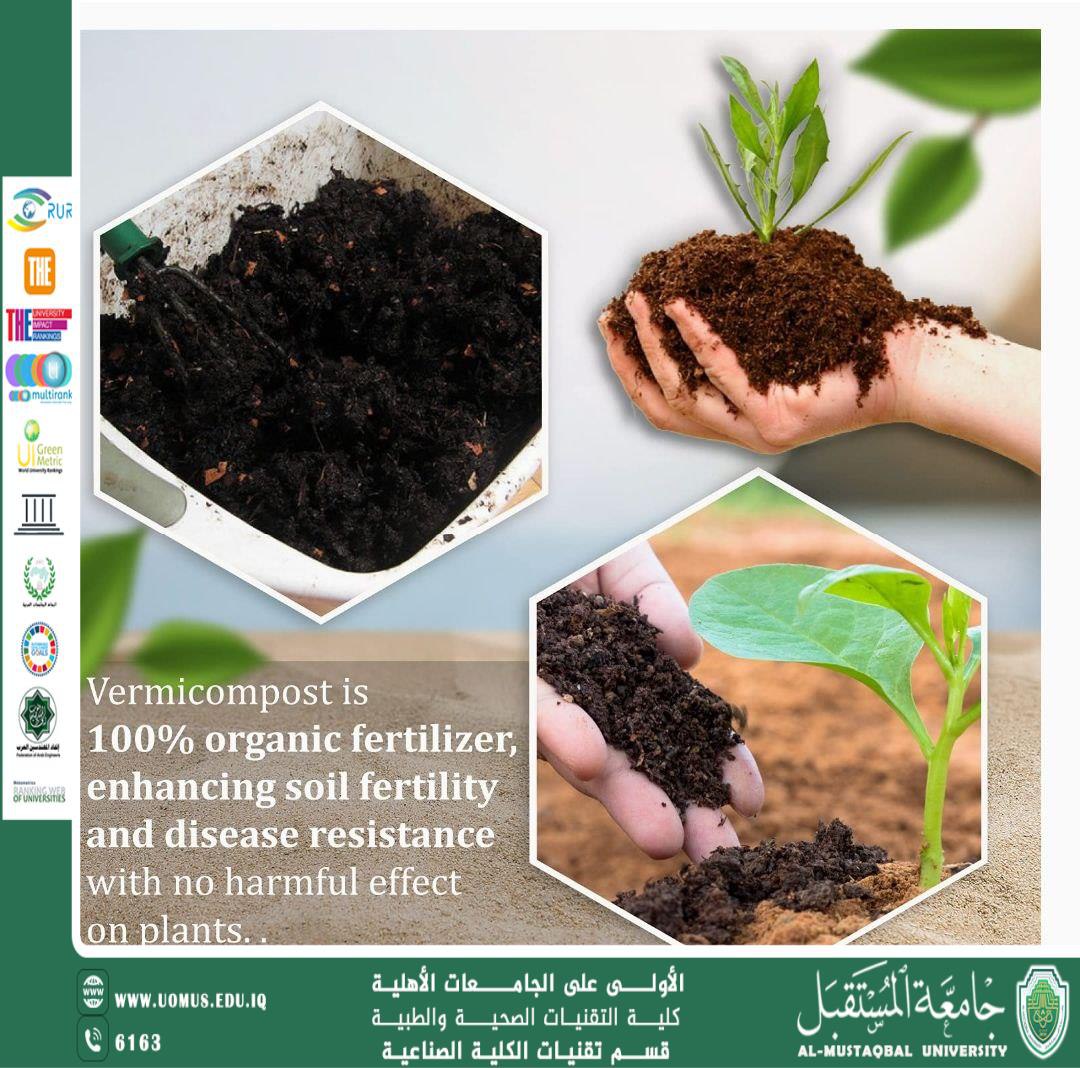 The role of earthworms in recycling organic waste and producing Vermicompost