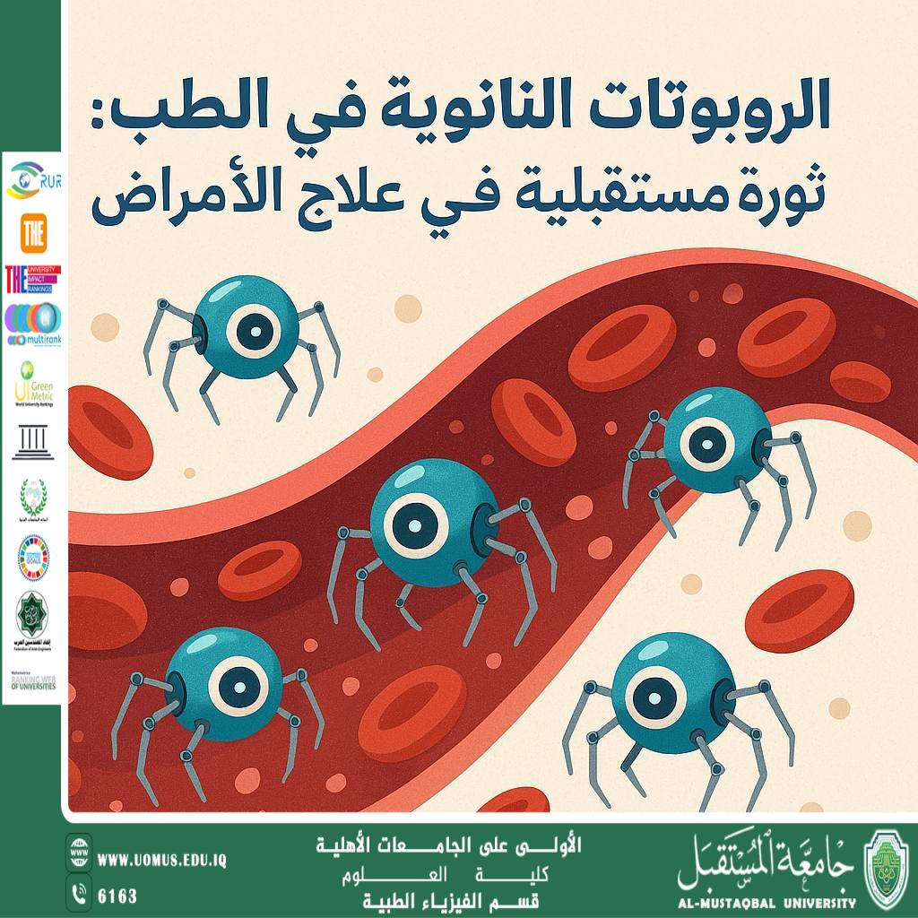 A scientific article by the teaching assistant (Haneen Hani) entitled "Nanorobots in Medicine: A Future Revolution in Treating Diseases"