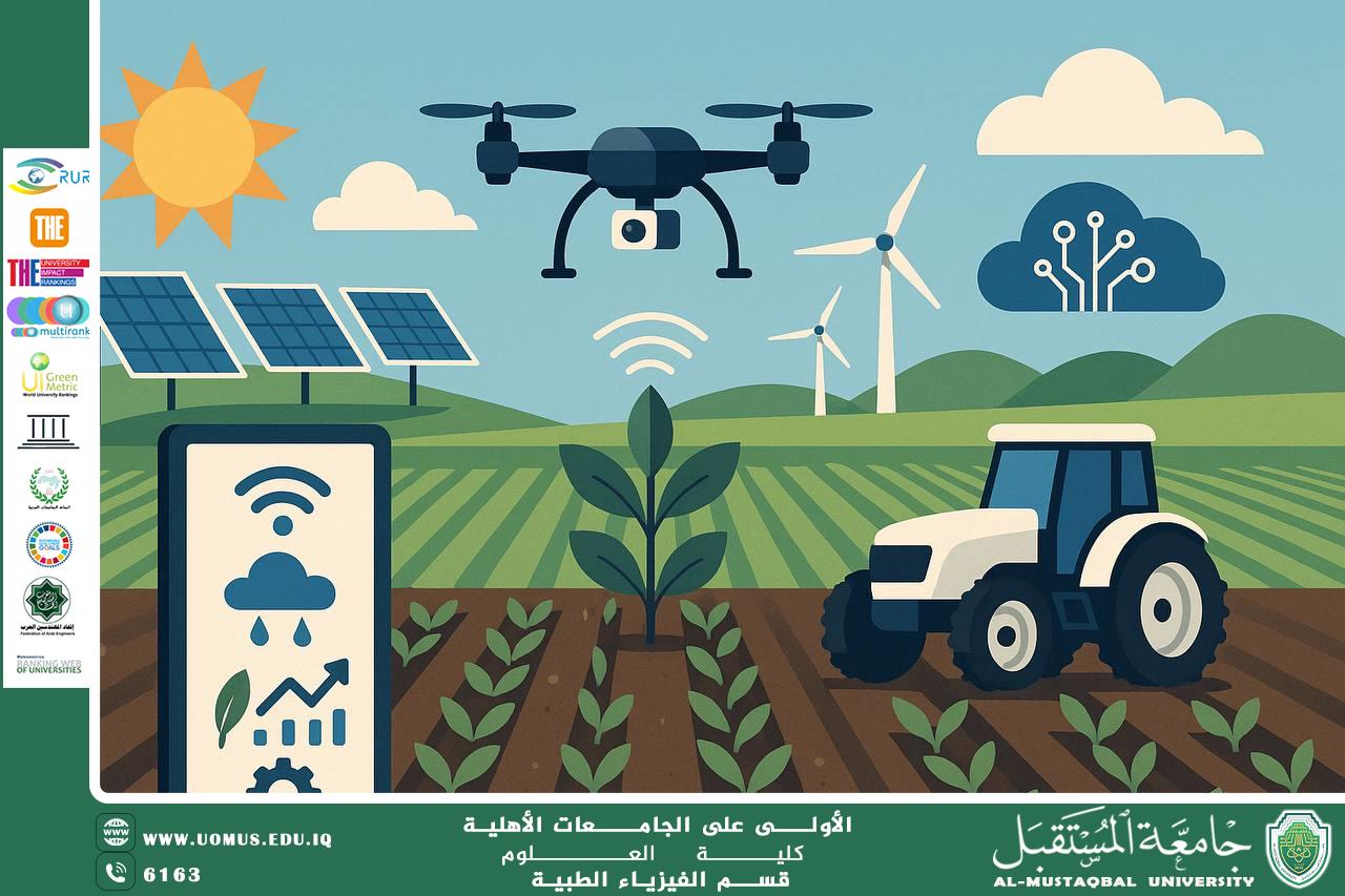 A scientific article by the administrator (Noor Issa) entitled “Smart Agriculture: Integrating Technology with Sustainability to Increase Production and Reduce Environmental Impact”