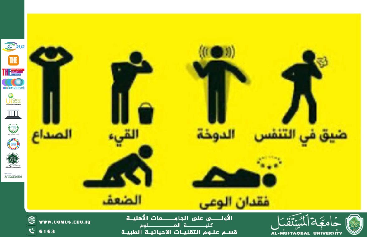 مقالة علمية للمعيد ( احمد جلال نعمة) بعنوان ""تاثير أول أكسيد الكربون على الانسان""