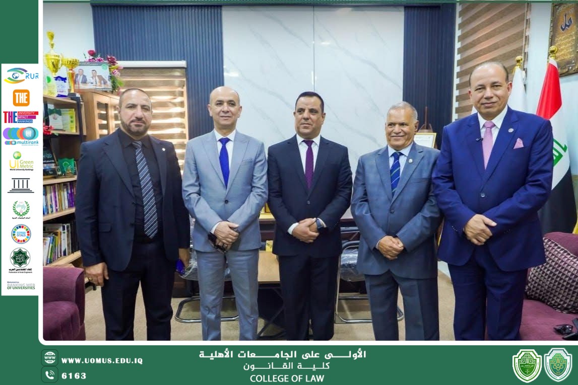 زيارة السيد رئيس جامعة المنصورة إلى كلية القانون في جامعة المستقبل