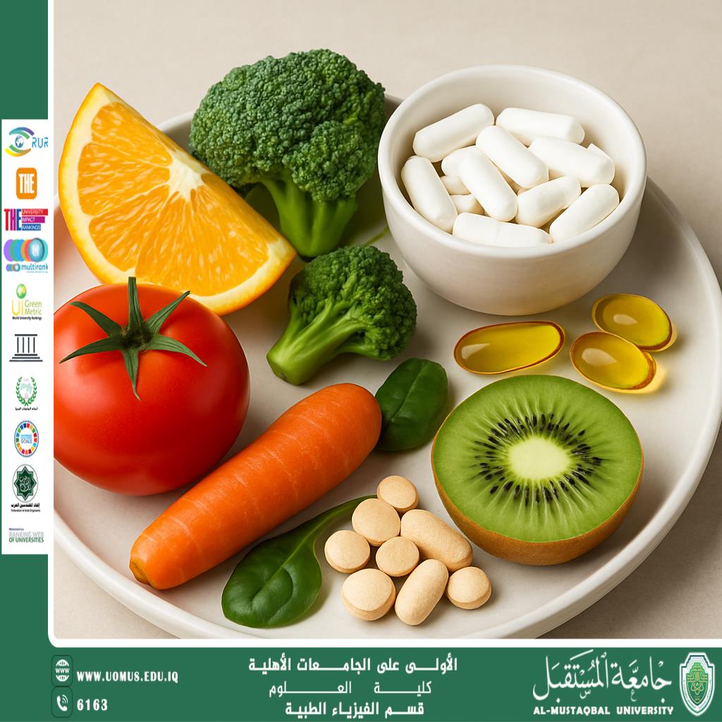 A scientific article by the teaching assistant (Zahraa Bassem) entitled "The importance of vitamins for human health"