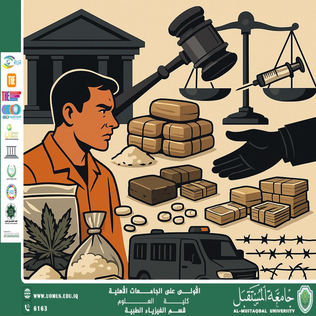 A scientific article by the lecturer (Assistant Lecturer Sakina Talib Khair Allah) entitled “The Crime of Drug Trafficking: A Study in Criminal Law”