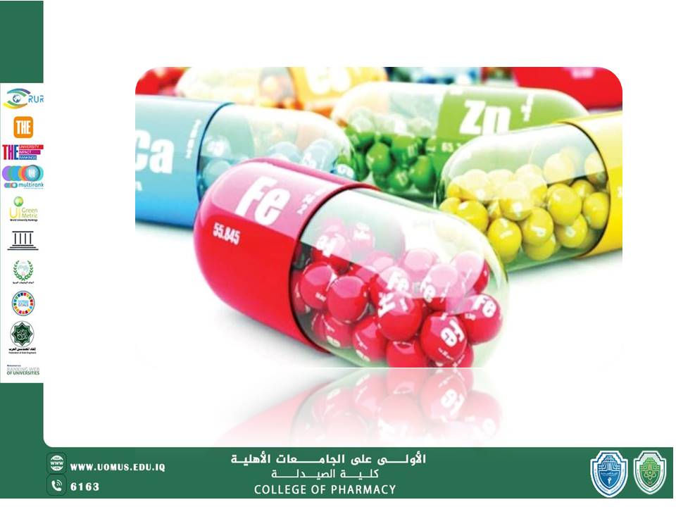 Dietary Supplements  by Dr. Widad Abdul-Jabbar Muzan – College of Pharmacy, Al-Mustaqbal University