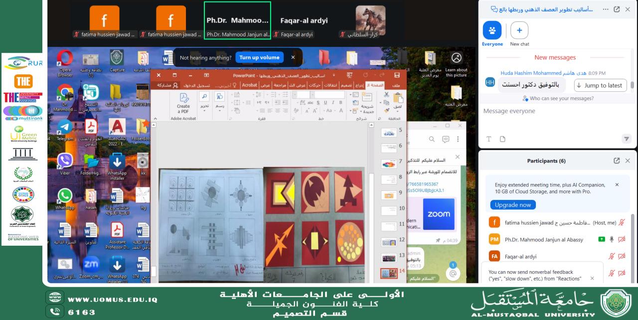 Online Workshop on Developing Brainstorming Methods and Linking Them to Geometric Relations in Architectural Composition
