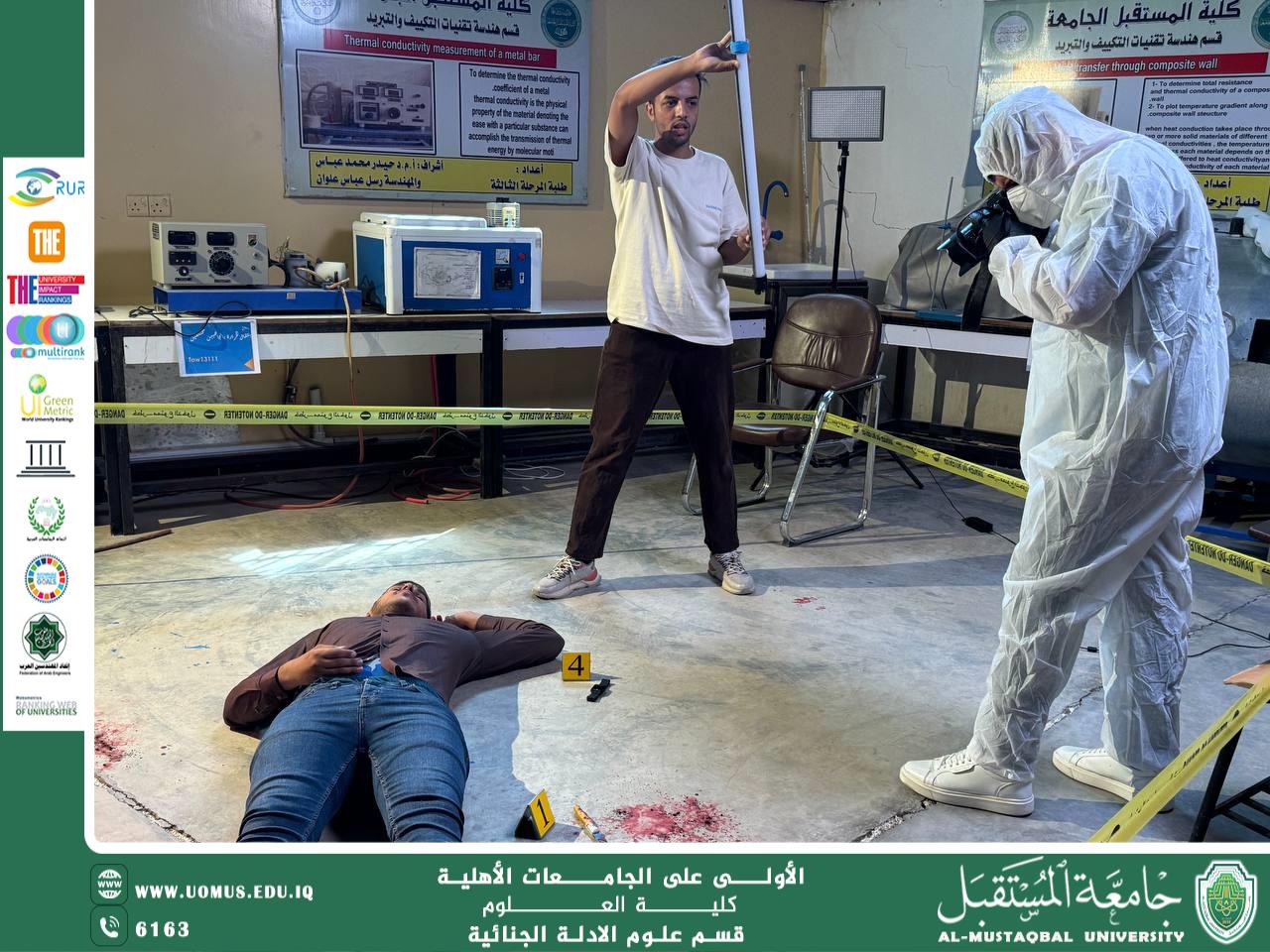 Forensic Science Department Organizes a Crime Scene Simulation Activity
