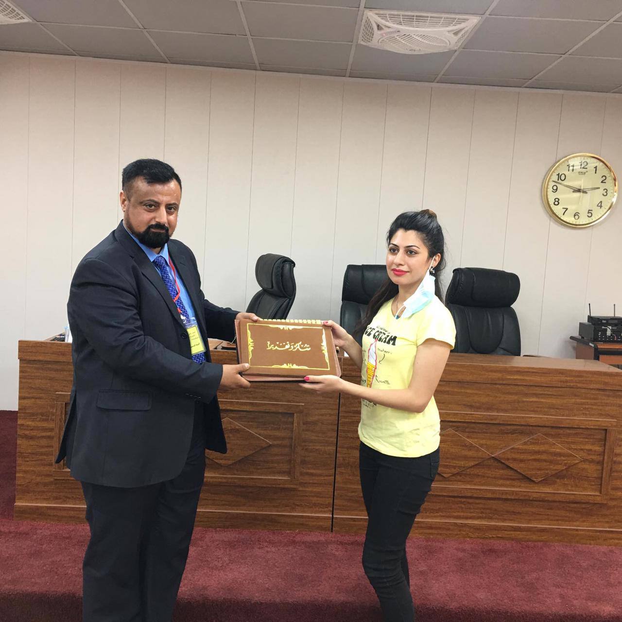 مشاركة تدريسية من كلية المستقبل الجامعة في المؤتمر الدولي الثاني لتكنلوجيا النفط والبتروكيمياويات المنعقد في الجامعة التكنولوجية 