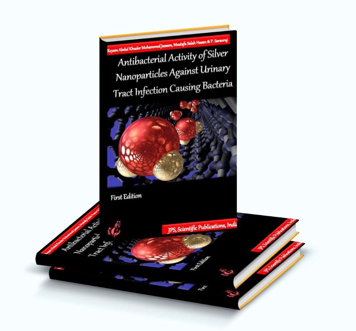 تدريسية في كلية المستقبل الجامعة تشارك في تأليف كتاب بعنوان ‏Antibacterial Activity of Silver Nanoparticles Against Urinary Tract Infection Causing Bacteria