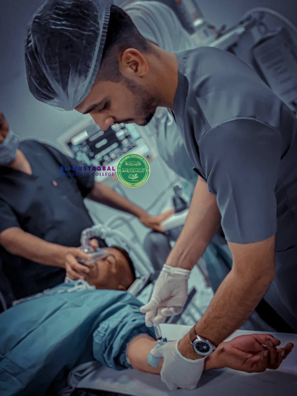 طلبة المرحلة الثالثة والرابعة في قسم تقنيات التخدير يباشرون بالتدريب الصيفي للعام الدراسي 2020-2021