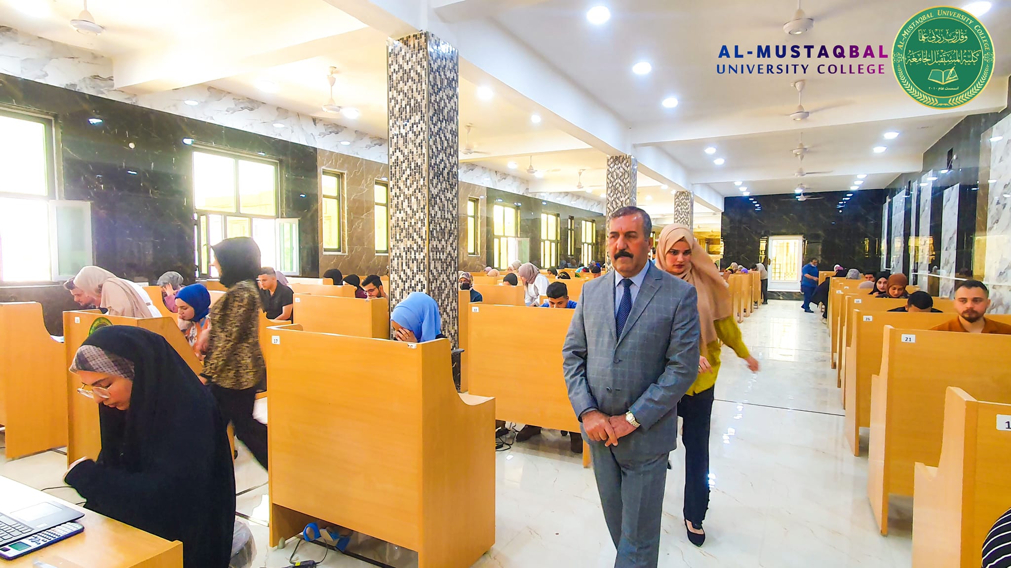 كلية المستقبل الجامعة تجري الامتحانات التقويمية التدريبية الالكترونية لطلبة الاقسام الطبية
