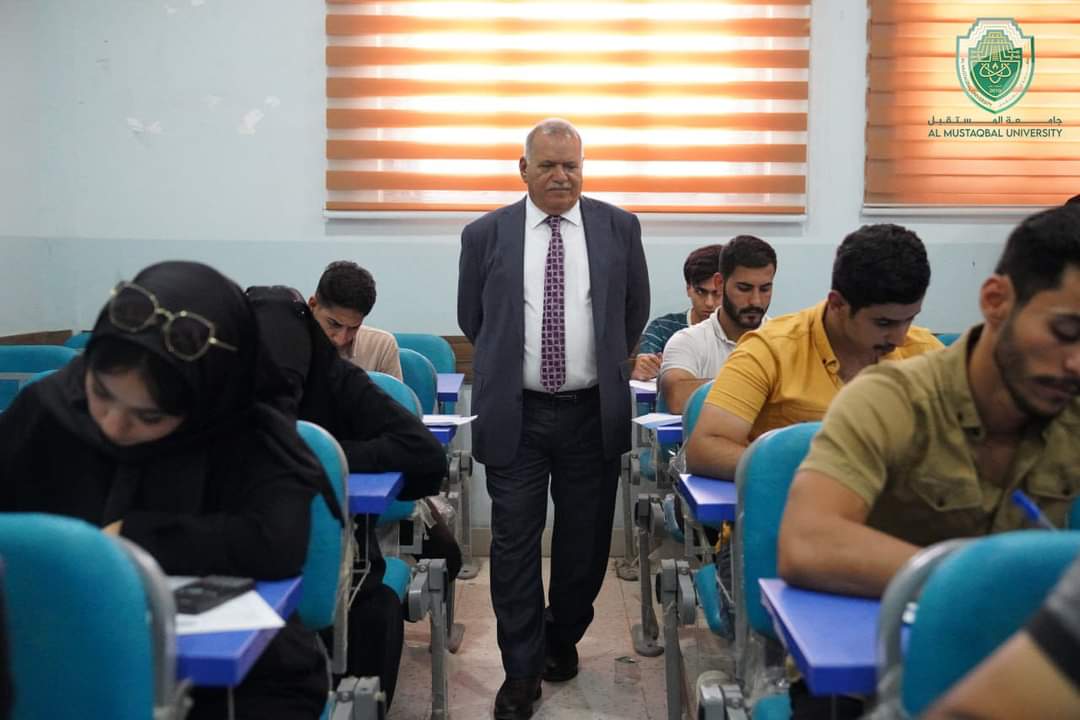 رئيس جامعة المستقبل يتفقد سير امتحانات الدور الثاني موجهاً بتوفير كافة احتياجات الطلبة