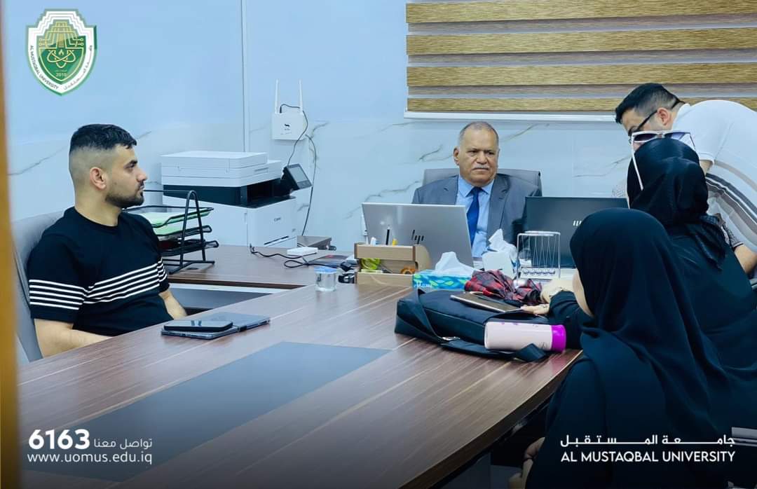 رئيس جامعة المستقبل في زيارة إلى مركز المستقبل للدراسات العليا لمتابعة الاستعدادات.